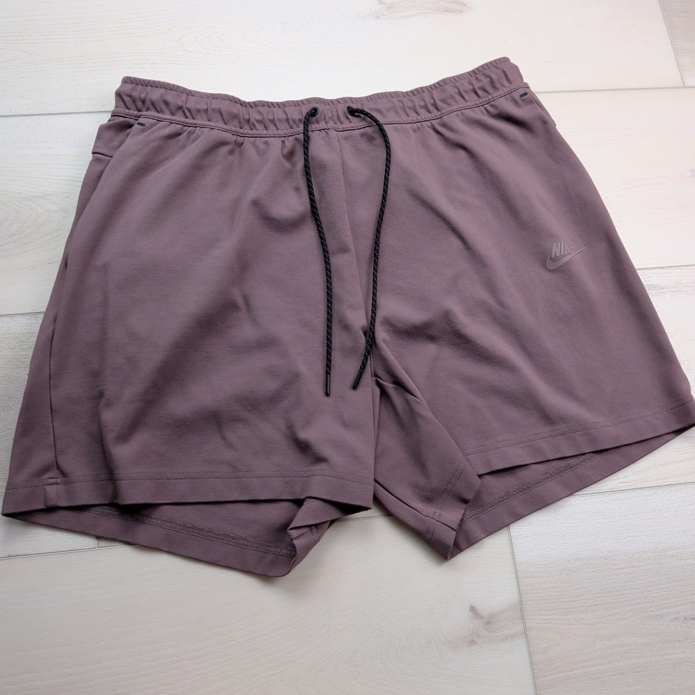 Nike Tech Fleece Lightweight Shorts Men 2XL Plum Eclipse Purple Brown DX0828-291